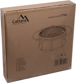 Coș pentru foc, cu capac Cattara Etna, ø 61 cm