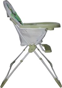 Scaun de masa pentru copii si bebe Baby Care™ ,pliabil, centura de siguranta, sezut comfortabil, masuta detasabila, Verde