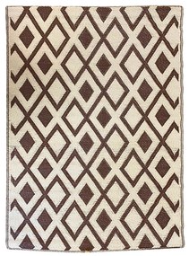 Covor de exterior, cu doua fete, 180x120 cm, maro