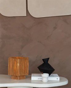 Veioza/Lampa Eco din Rafie, Panama octogon S, maro