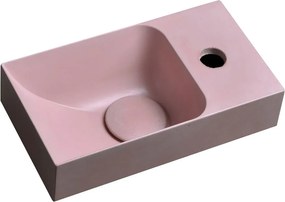 Chiuvetă mică pentru WC roz din beton 31x17 cm Piccolino – Sapho