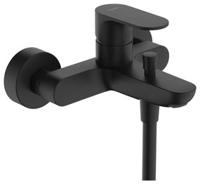 Baterie cada-dus Hansgrohe, Rebris S, negru mat