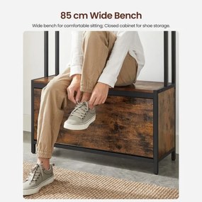 Cuier de podea NAVOR, maro/negru