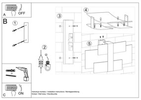 Aplică perete CELIA 2xG9/40W/230V crom/alb