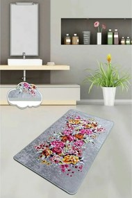 Covoras baie SOIL, 80x100 cm, forma dreptunghiulara, poliester, multic