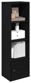 vidaXL Bibliotecă Stejar negru 31x24x102 cm Lemn prelucrat
