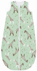 Sac de dormit copii ajustabil din material flausat 0-18 luni Kidizi Giraffe, 1 tog