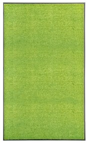 vidaXL Covoraș de ușă lavabil, verde, 90 x 150 cm