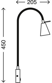Lampă LED de perete COMFORT LIGHT 1xGU10/5W/230V alb Briloner 2082-016