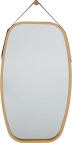 Oglinda LEMI 3+C420, bambus natural, lemn de bambus lacuit, 43x2x76 cm