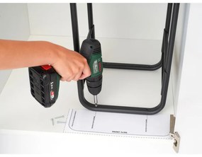 Brabantia Coș de colectare selectivă Sort&Go 1008863, 2x30 l, Montaj intern cu cadru telescopic, Gri/verde