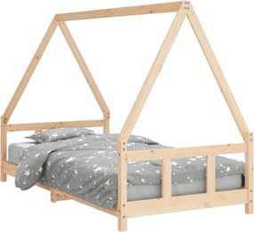 vidaXL Cadru de pat pentru copii, 90x190 cm, lemn masiv de pin