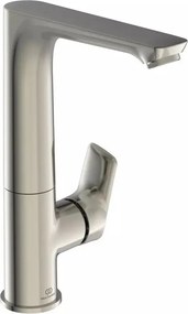 Baterie lavoar inalta Ideal Standard Connect Air argintiu Silver Storm cu pipa rotativa