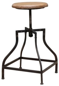 Scaun pivotant cu inaltime reglabila, din lemn de pin Adjustable