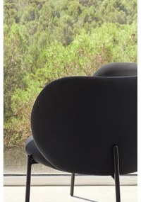 Fotoliu din imitație de piele negru Mogi - Teulat