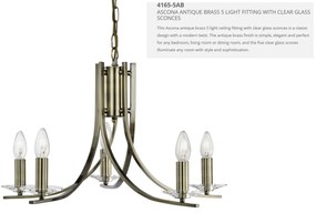 Lustra moderna design alama Ascona 5L 4165-5AB SRT