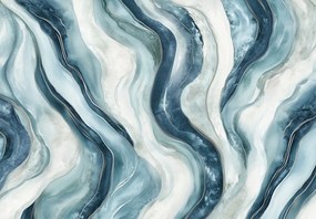 Fototapet - Linii albastre (147x102 cm)