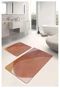 Covorașe de baie maro 2 buc. din catifea 60x100 cm – Mila Home