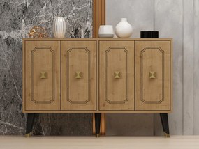 Dulap stejarepi 3 (stejar zafir + auriu) . 1093396