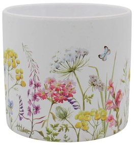 Mască ghiveci ceramică floricele fluturași 12cm