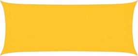 vidaXL Pânză parasolar, galben dreptunghiular 2x4,5 m, HDPE, 160 g/m²