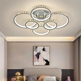 Lustra LED Cu Telecomanda, Elit's Cristal, Esn88131-6F, 200w