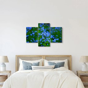 Tablou cu flori albastre (90x60 cm)