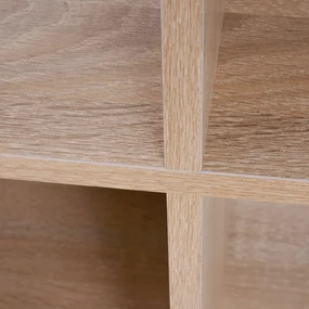 Homcom Librarie Raft 4 Niveluri Culoare Lemn Natural 61,5x29,5x122,5cm