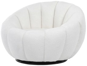 Scaun pivotant Bouclé WT2, alb