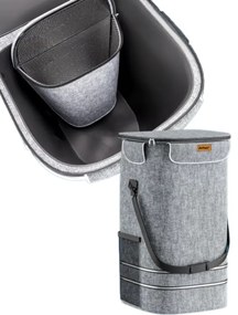 Jurhan Geantă de cumpărături pe roți pentru scări COMFORT, 50L, gri