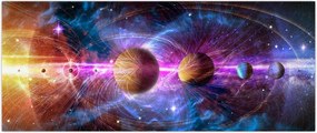 Tablou - Sistemul solar (120x50 cm)