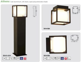 Stalp mediu iluminat LED exterior IP54 Athens 65cm