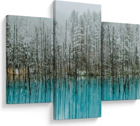 Tablou - Pescărie turcoaz, Biei, Japonia (90x60 cm)