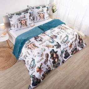 decoDoma Lenjerie de pat Dual Feel STEAMPUNK