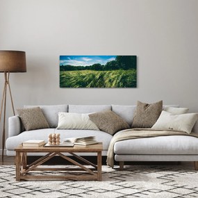 Tablou cu linca și pădure (120x50 cm)