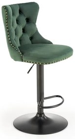 Scaun de bar H117 velvet verde
