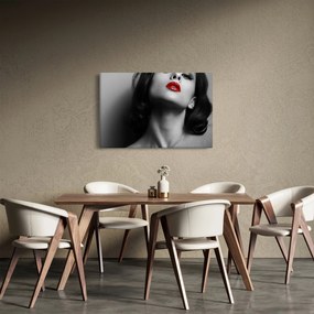 Tablou - Portretul unei femei cu ruj roșu (90x60 cm)