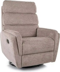 Fotoliu recliner ARGOS, stofa clasica bej inchis - Raven 30, 78x84/162