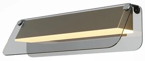 Aplica de perete LED design minimalist Flat, fumuriu