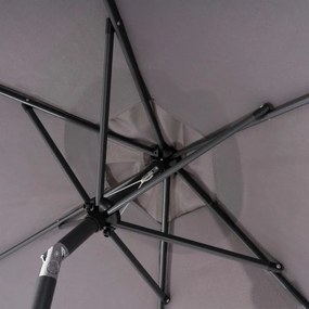 Umbrelă pliabilă cu mâner, 210 cm, antracit