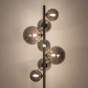 Brilagi - Lampă de podea LED MILLA 7xG9/3W/230V crom negru/fumuriu
