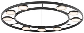 Lustra suspendata LED design tehnic Fad negru MYMOD070PL-L63B3K
