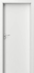 Usa CPL cu toc reglabil HDF PORTA ALB - ST DR Fagure de stabilizare, Toc metalic fix cu pervaz inversat - 100 mm, Alb