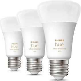 Set de 3 becuri LED dimabile Philips Hue WHITE A60 E27/6W/230V 2200-6500K