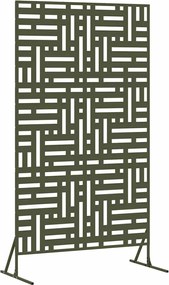 vidaXL Ecran de intimitate Oliv 100 x 50 x 180 cm Oțel