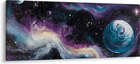 Tablou - Univers pictat (120x50 cm)