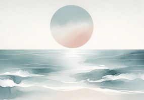 Fototapet - Soare deasupra oceanului (147x102 cm)