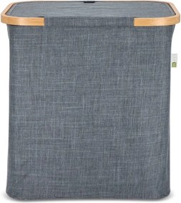 Cos de rufe NOLVIO 50 L, albastru-gri