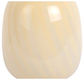 Veioză galben-deschis cu abajur din sticlă (înălțime 20 cm) Summer Globe – Leitmotiv