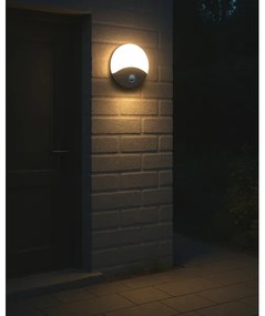 Aplica LED de exterior cu senzor de mișcare, 18W, 230V, IP44, alb